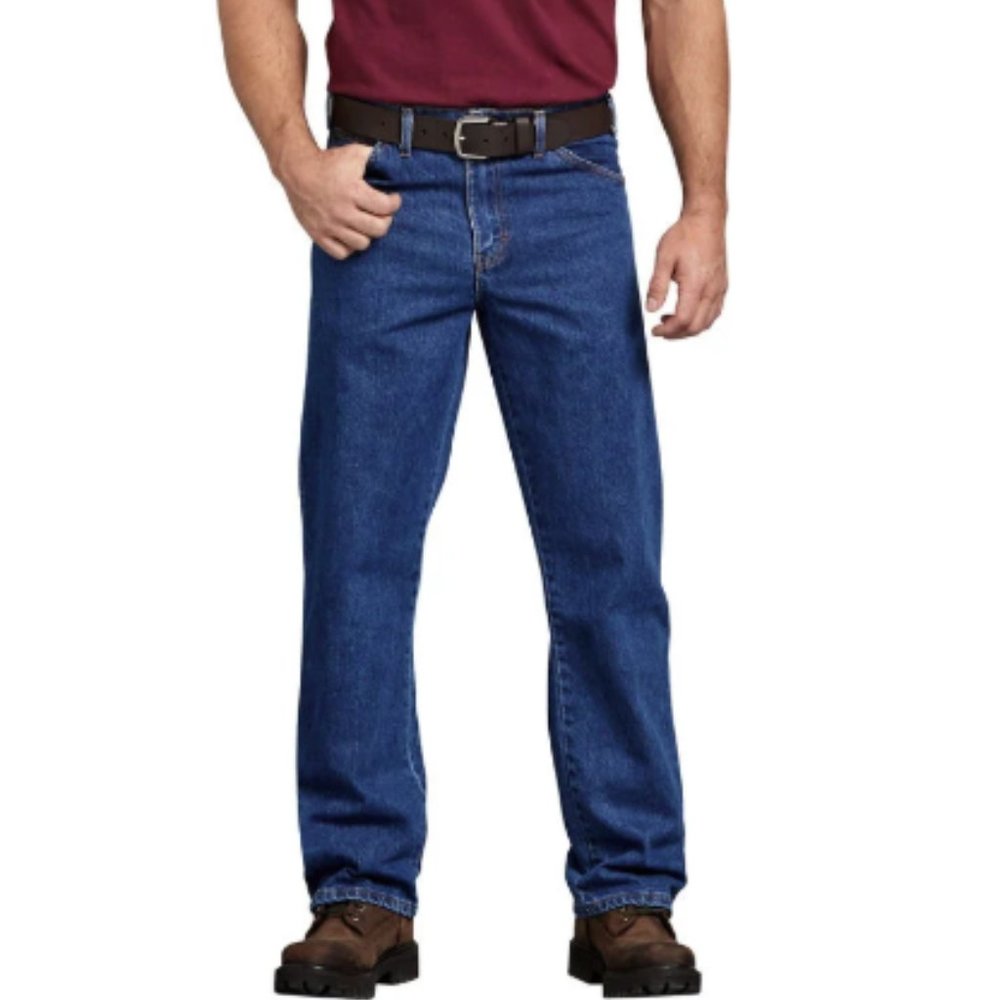 Regular Straight Fit 5-Pocket Denim Jeans 40x29